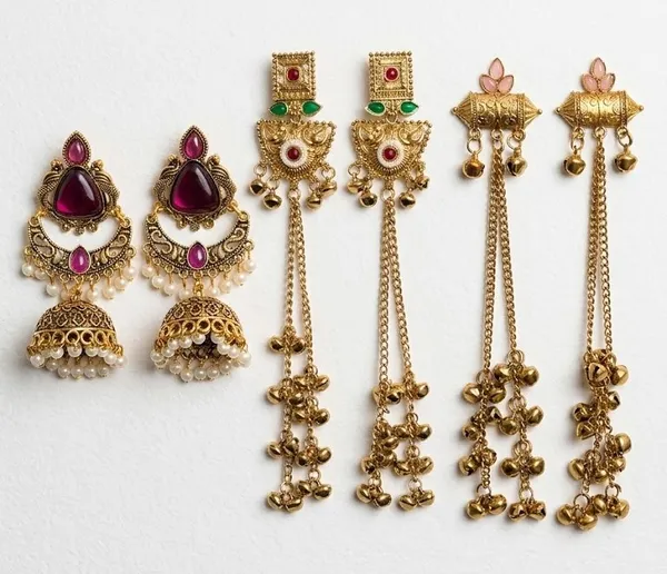 Gold_Toned_Combo_Jhumka_Earrings_For_Women_Pack_Of_3