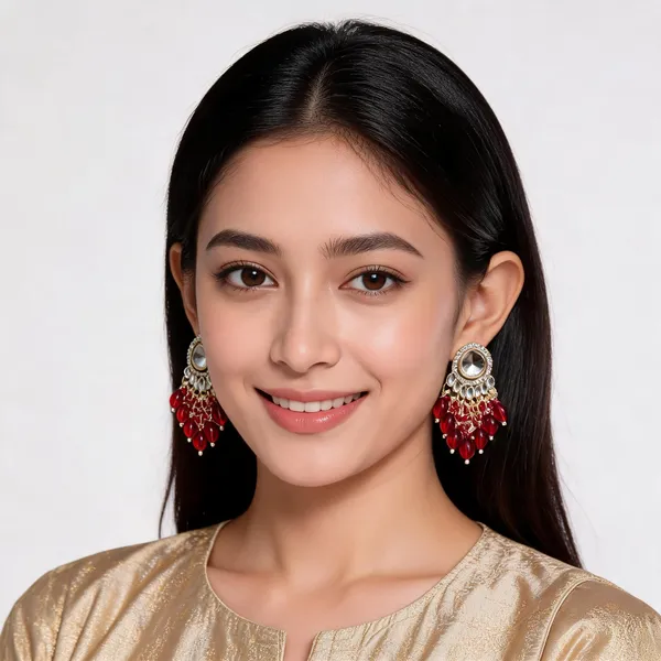 Gold_Toned_Kundan_Red_Beaded_Chandbali_Earrings_For_Women