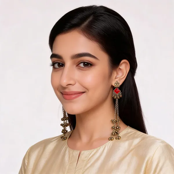 Gold_Toned_Red_Stone_Ghungroo_Kashmiri_Jhumka_Earrings_For_Women