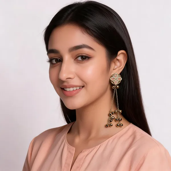 Gold_Toned_Kundan_Floral_Ghungroo_Tassel_Kashmiri_Earrings_For_Women