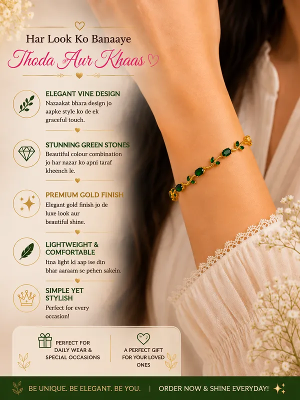 Tulip_Bloom_Bracelet_Green_colour_trendy_bracelet.