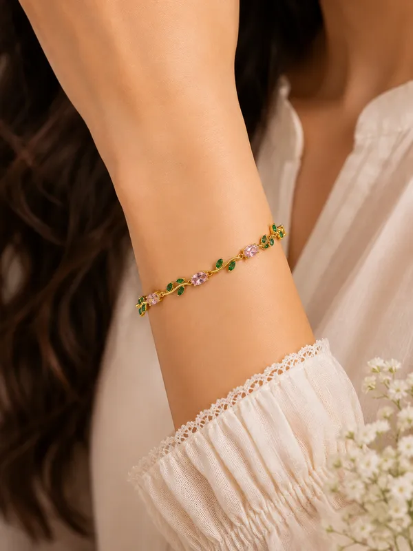 Tulip_Bloom_Bracelet_Pink_colour_trendy_bracelet.