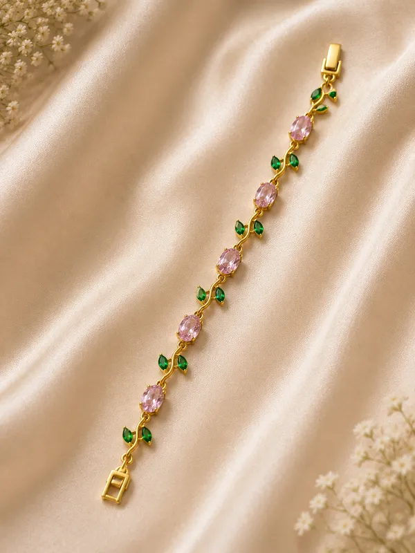 Tulip_Bloom_Bracelet_Pink_colour_trendy_bracelet.