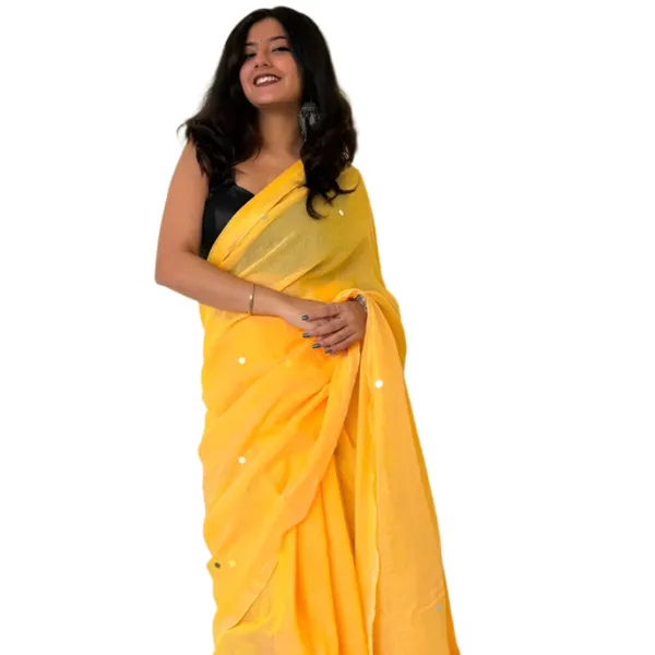 Khadi_Cotton_Sarees_Mustard_Yellow_With_Green