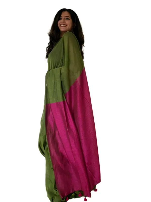 Khadi_Cotton_Sarees_Peacock_Blue