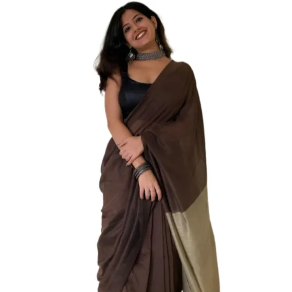 Khadi_Cotton_Sarees_Brown_With_Grey