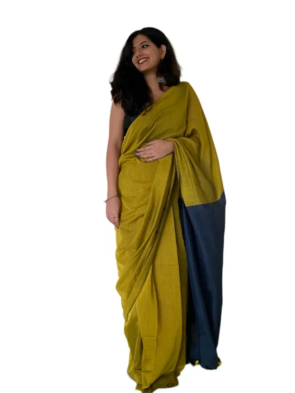 Khadi_Cotton_Sarees_Mustard_Yellow
