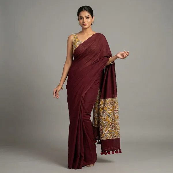 Khadi_Cotton_Sarees_Peacock_Blue