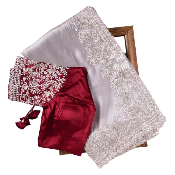 Dharavi_Sarees_White_Red