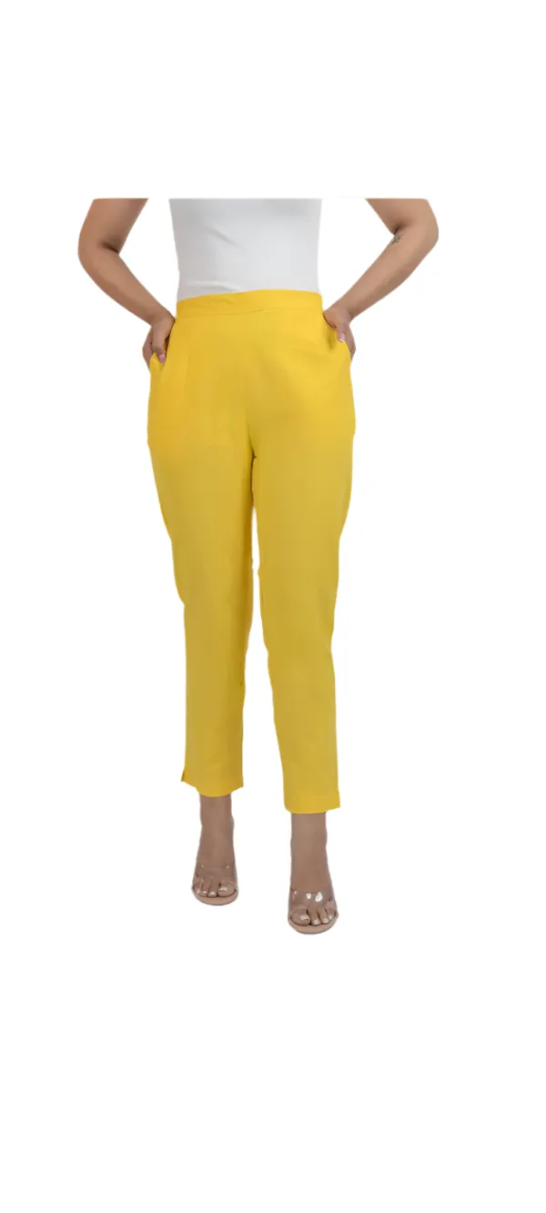 Women's_Regular_Cotton_Pants_Yellow