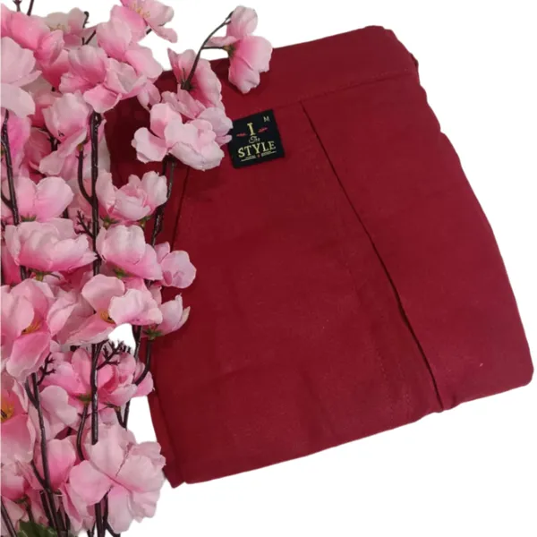 Cotton_Pants_For_Women_Red_Female