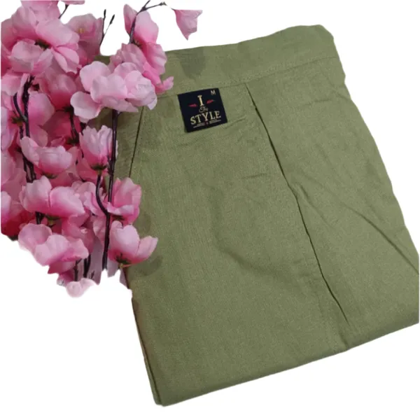 Cotton_Pants_For_Women_Olive_Green_Female