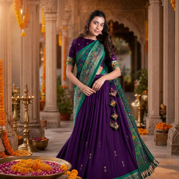 Vrinda_Lehenga_Choli_Collection_Purple