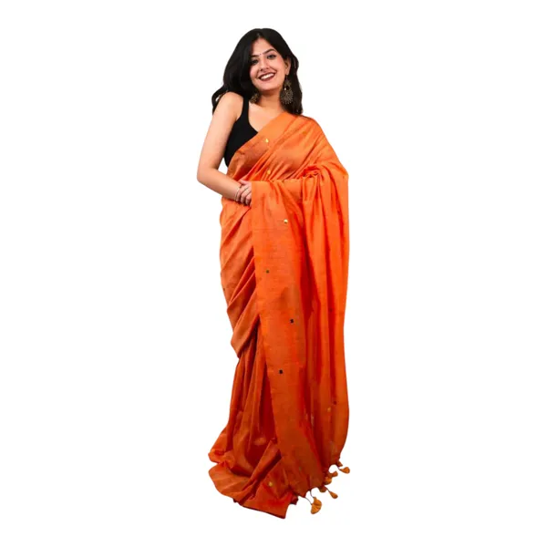 Khadi_Cotton_Sarees_Orange