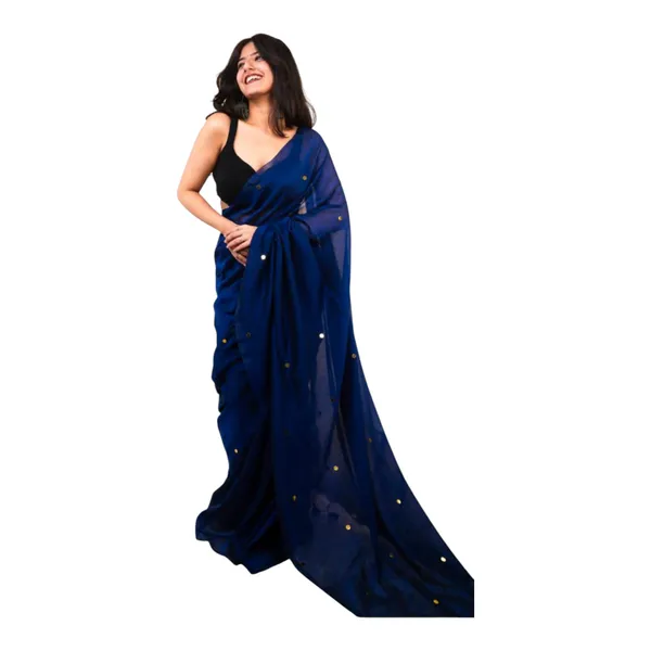 Khadi_Cotton_Sarees_Navy_Blue