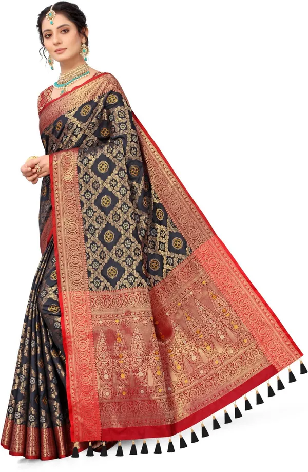 Banarasi_Silk_Zari_Work_Saree_Black