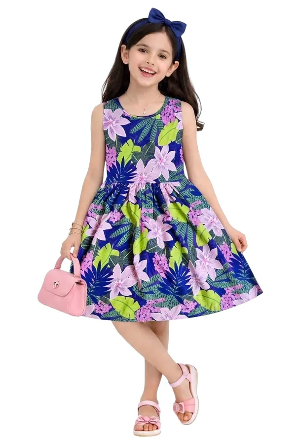 Girls_Printed_Frock_Dress_Blue