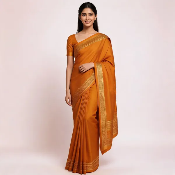 Semi_Mysore_Silk_Sarees_Orange