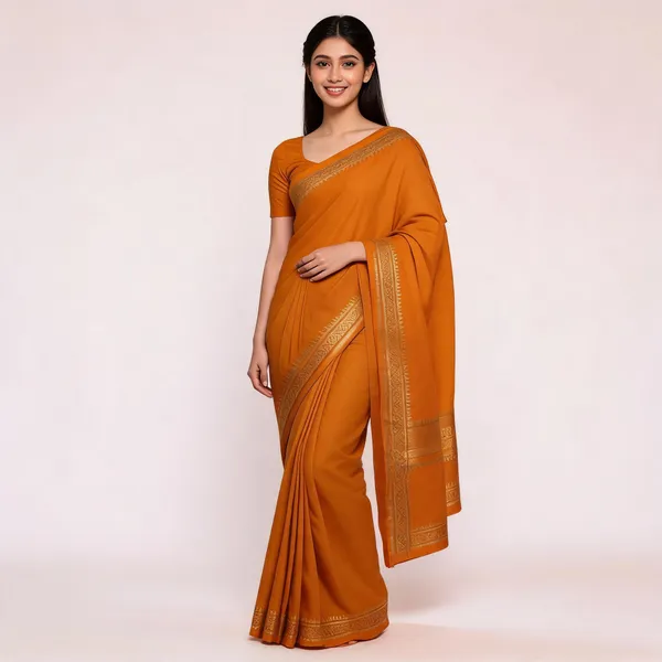 Semi_Mysore_Silk_Sarees_Orange