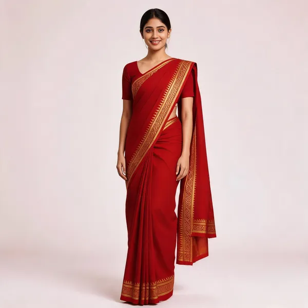 Semi_Mysore_Silk_Sarees_Red