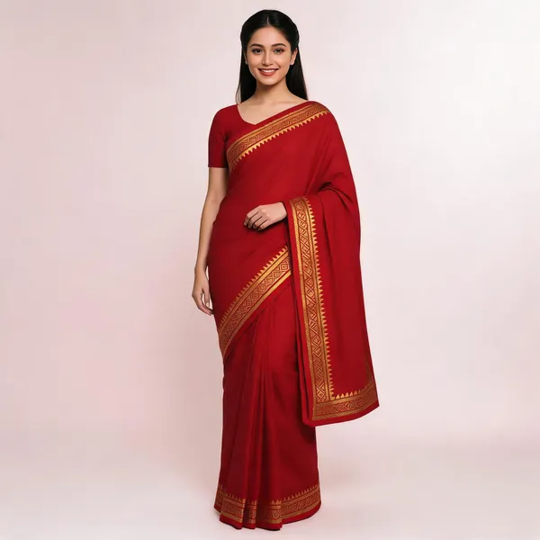 Semi_Mysore_Silk_Sarees_Red