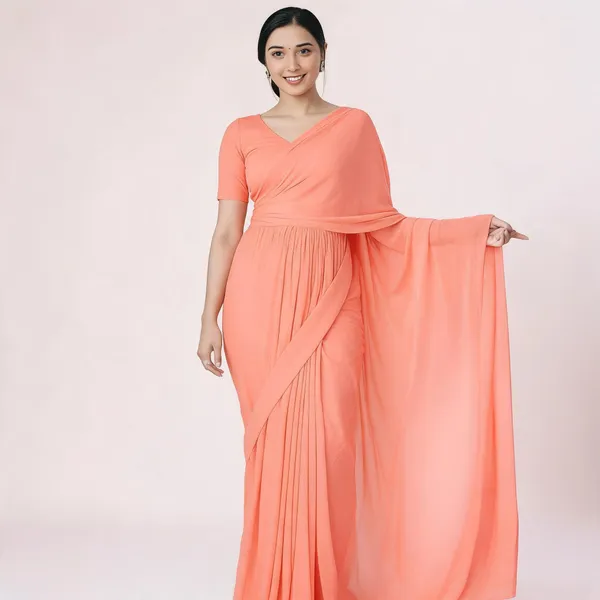 1_Min_Ready_To_Wear_Saree_Blooming_Georgette_Saree_Peach