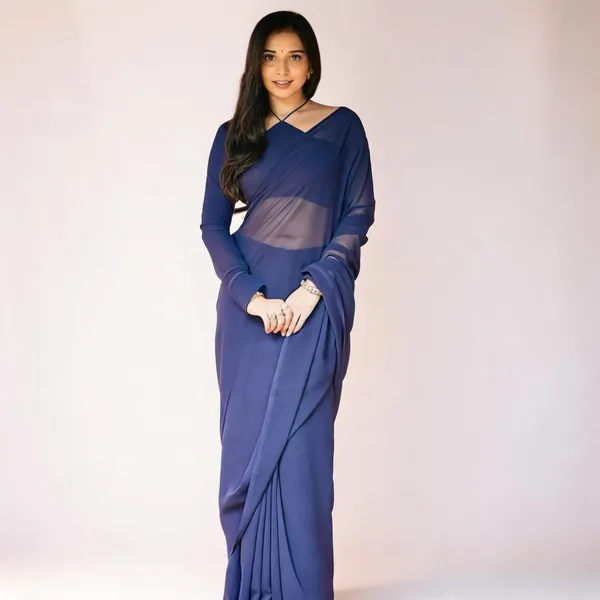 1_Min_Ready_To_Wear_Saree_Blooming_Georgette_Saree_Blue