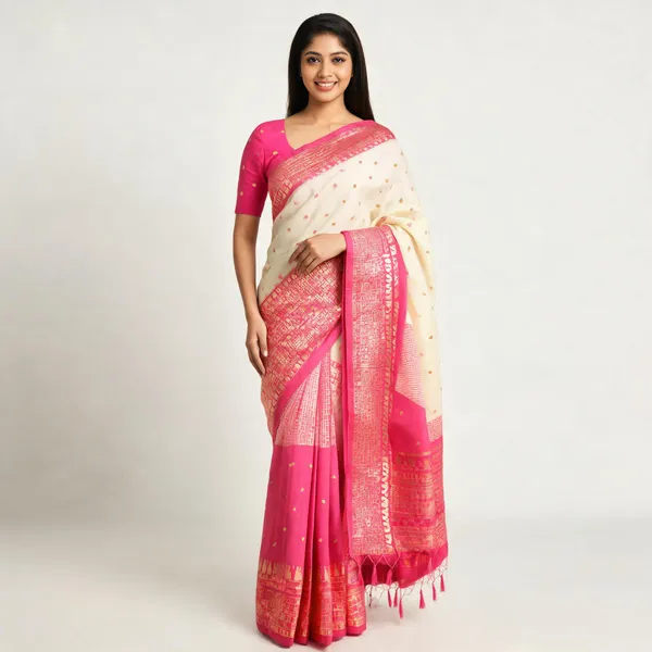 Kalyani_Cotton_With_Gold_Zari_Silk_Saree_Dark_Pink1_Adults_Female