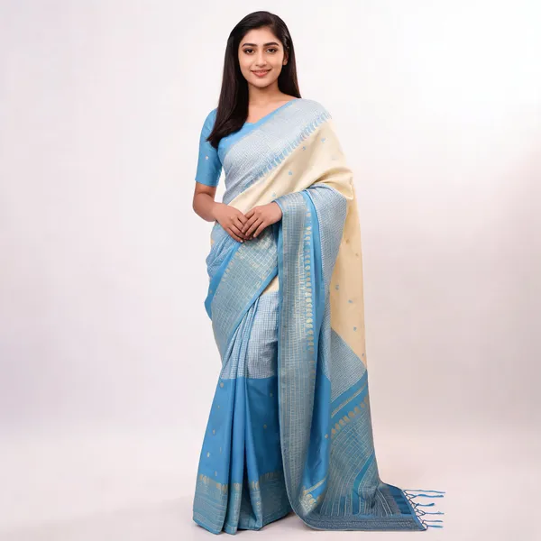 Kalyani_Cotton_With_Gold_Zari_Silk_Saree_Blue_Adults_Female