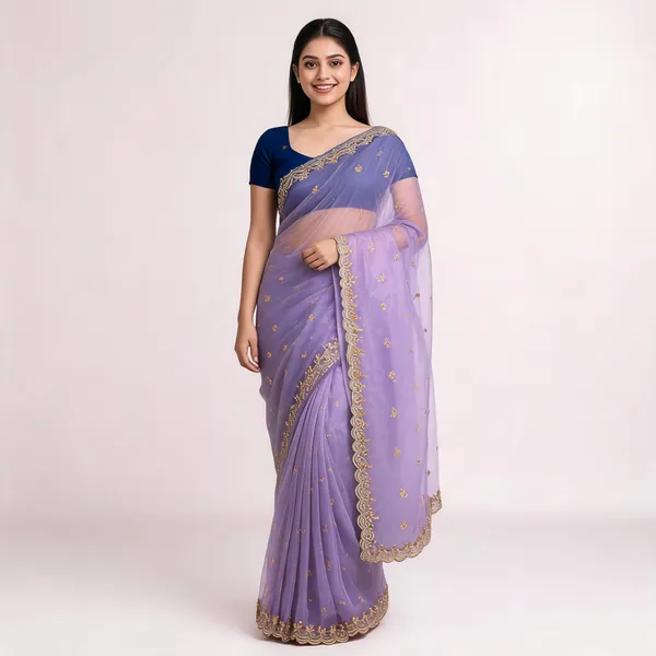 Organza_Sarees_With_Work_Lavender