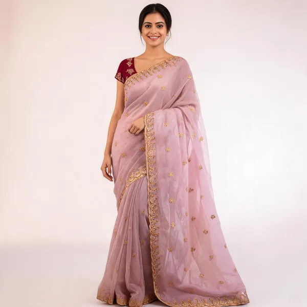 Organza_Sarees_With_Work_Beige