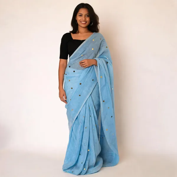 Khadi_Cotton_Sarees_Light_Blue