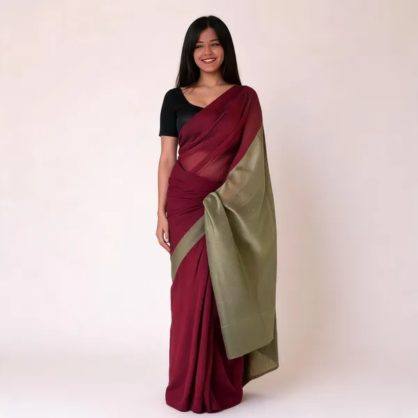 Khadi_Cotton_Sarees_Cherry_Red