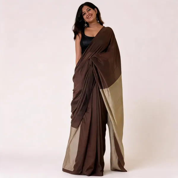 Khadi_Cotton_Sarees_Brown_With_Grey