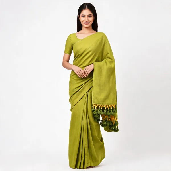Khadi_Cotton_Sarees_Peacock_Blue