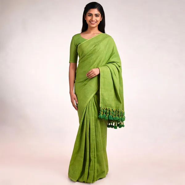 Khadi_Cotton_Sarees_Light_Green