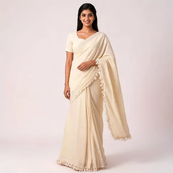 Khadi_Cotton_Sarees_Off_White
