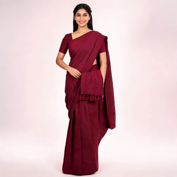 Khadi_Cotton_Sarees_Maroon