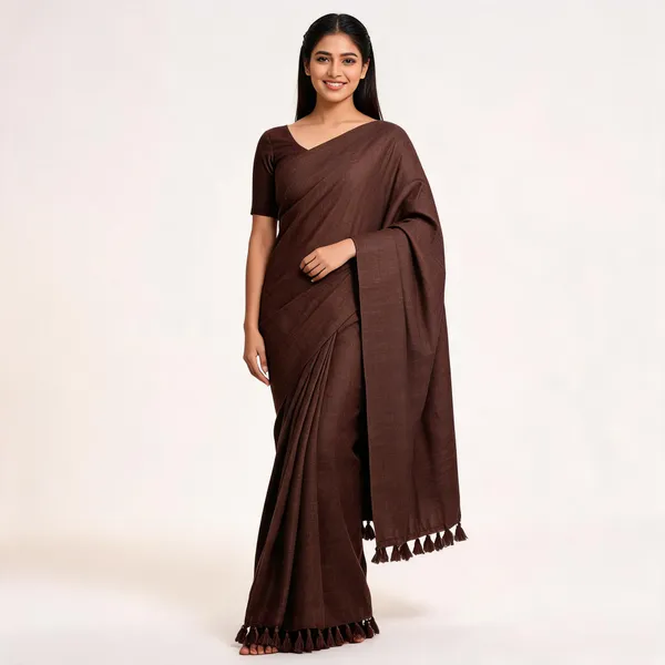 Khadi_Cotton_Sarees_Brown