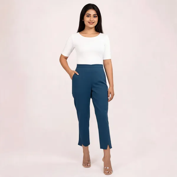 Women's_Regular_Cotton_Pants_Peacock_Blue