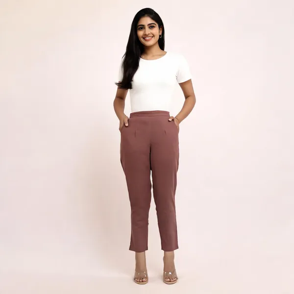 Women's_Regular_Cotton_Pants_Brown