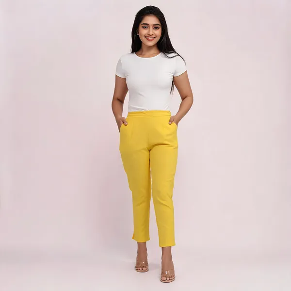 Women's_Regular_Cotton_Pants_Yellow