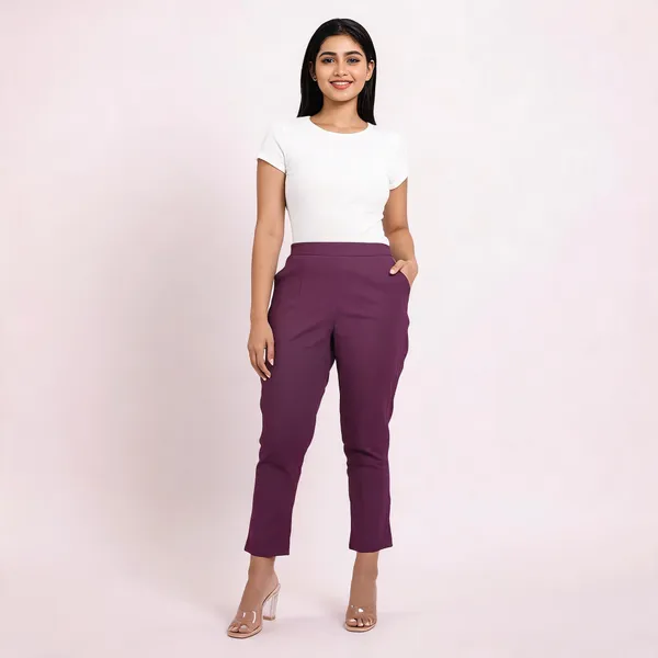 Women's_Regular_Cotton_Pants_Dark_Pink