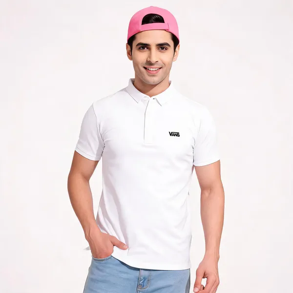 Polo_T_Shirt_White_Blue_Male