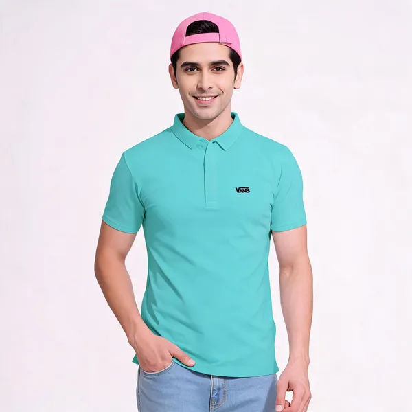 Polo_T_Shirt_Turquoise_Green_Male