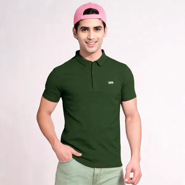 Polo_T_Shirt_Olive_Green_Male
