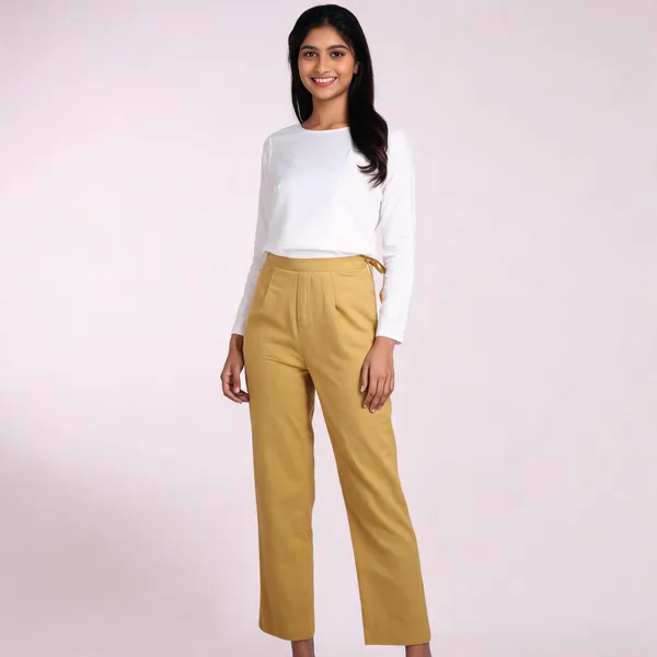 Cotton_Pants_For_Women_Beige_Female