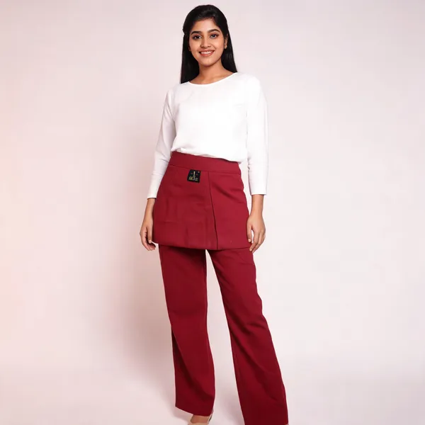 Cotton_Pants_For_Women_Red_Female