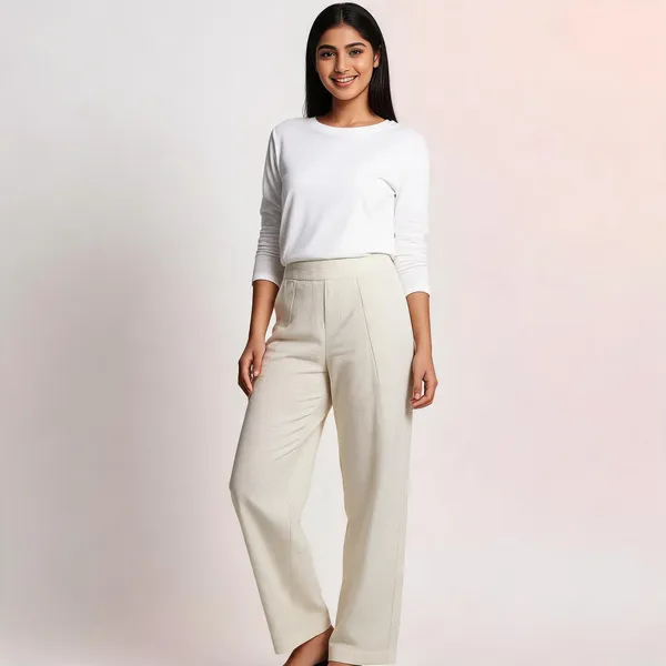 Cotton_Pants_For_Women_White_Female