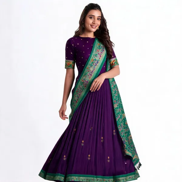 Vrinda_Lehenga_Choli_Collection_Purple